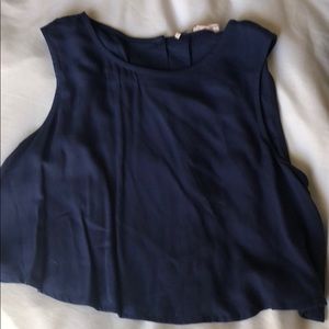 Blue crop top